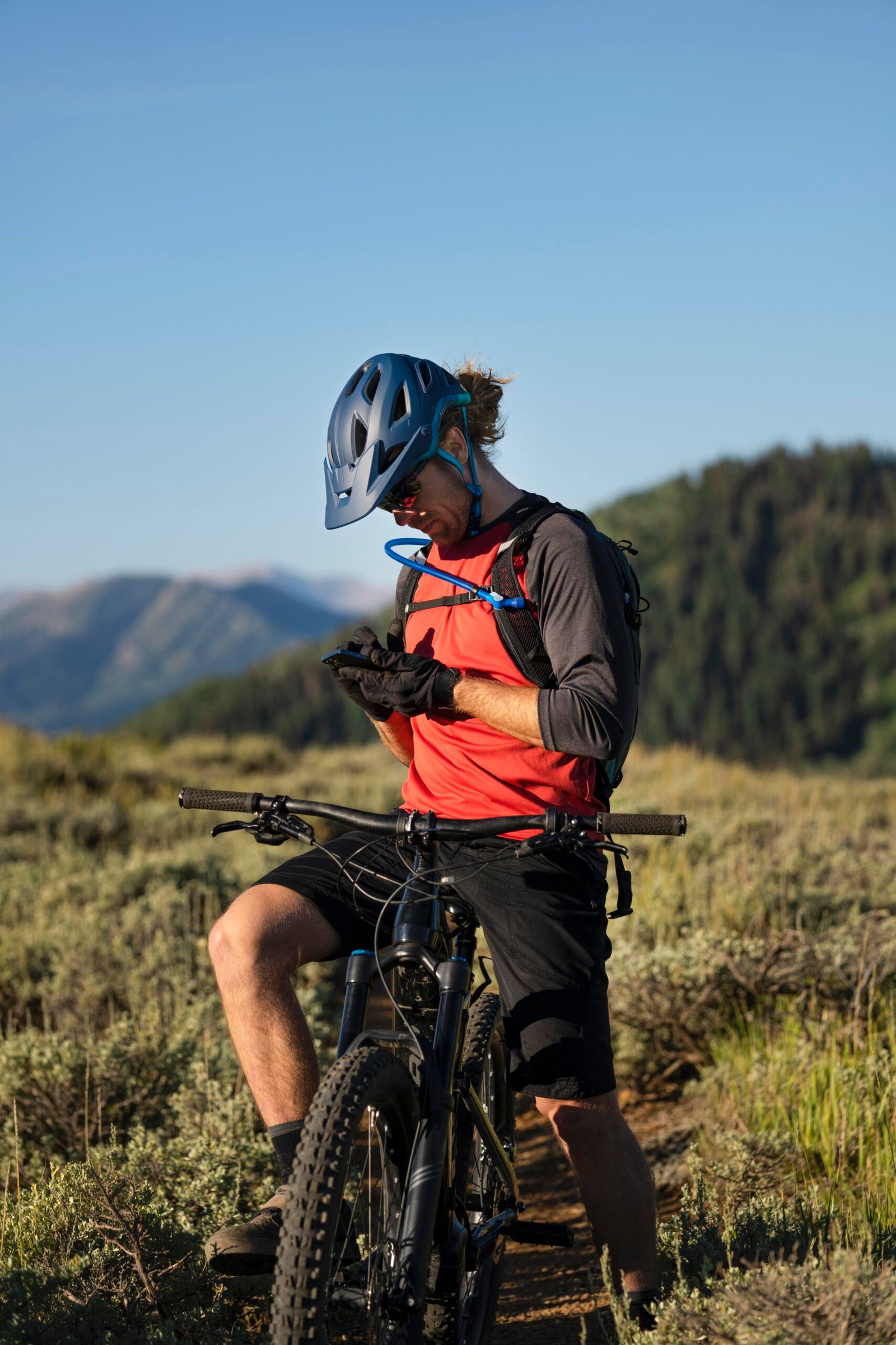 Group mountain biking in Morocco