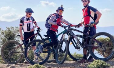 Biking in the atlas mountains