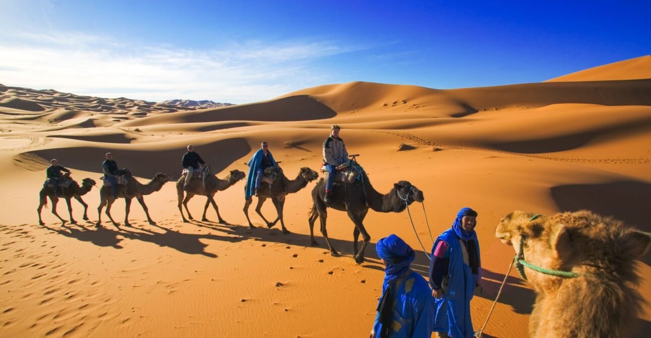 Sahara Desert cycling tours in Morocco with MTB, gravel, and e-bike options